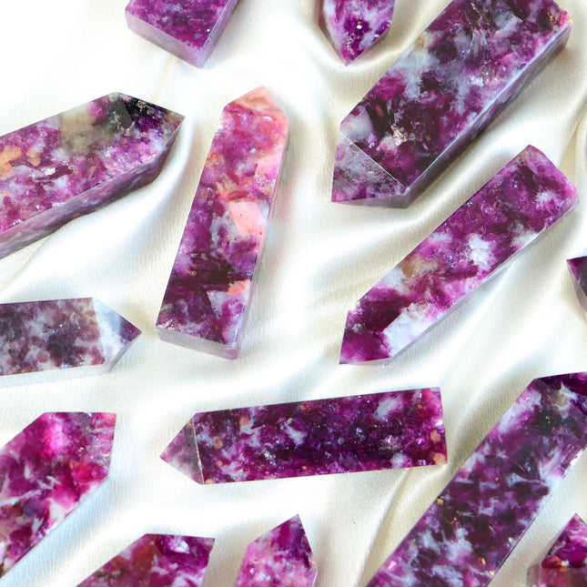 Purple Mica and Tourmaline Tower