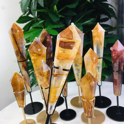 Golden Healer Quartz carving
