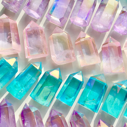 Aura Clear Quartz Tower