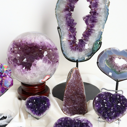 Amethyst and Agate set