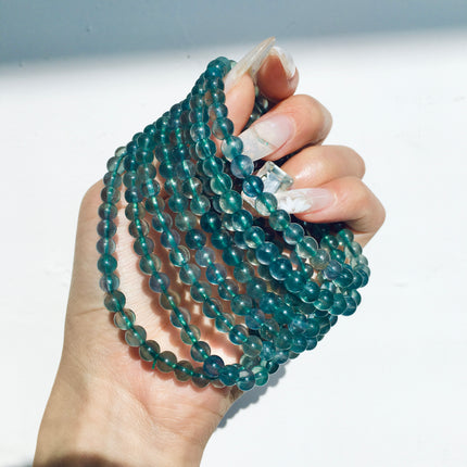 Crystal bracelet blue fluorite bracelets