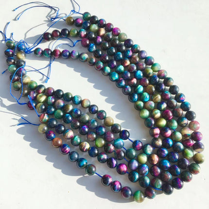 Mixed crystal bead strand