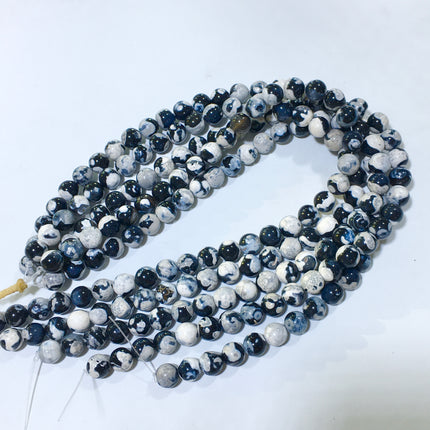 Mixed crystal bead strand