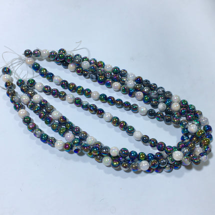 Mixed crystal bead strand
