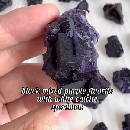 Calcite and Fluorite specimen