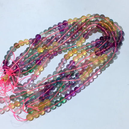 Mixed crystal bead strand