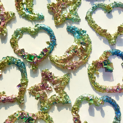 crystal specimen bismuth star moon heart wholesale for B2B supplier photo 5