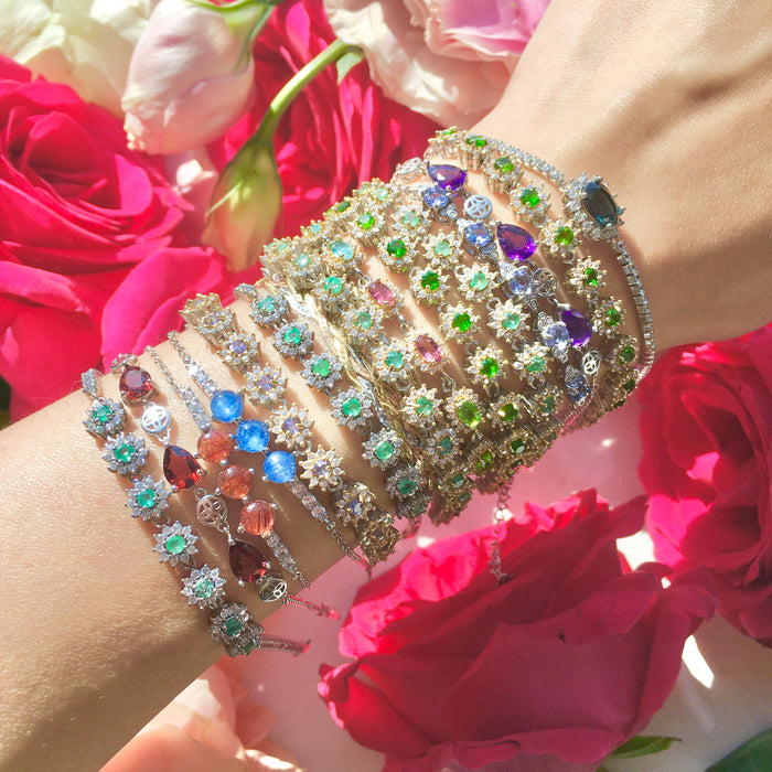 Crystal Bracelet S925 Crystal Gems Bracelets For Wholesale Price
