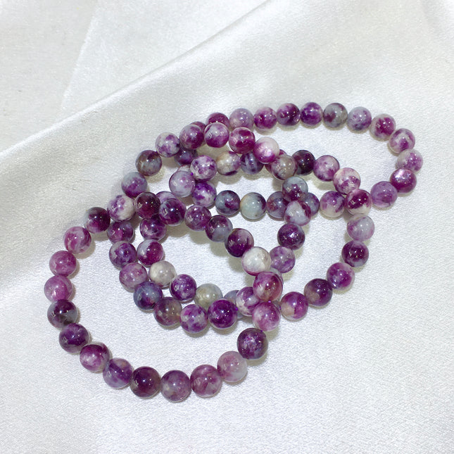 crystal bracelet-purple mica with tourmaline bracelets wholesale for B2B supplier