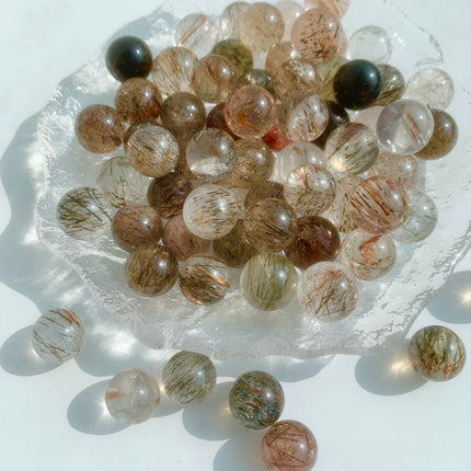 Rutilated Quartz sphere