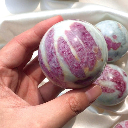 Crystal Sphere Pink Tourmaline Sphere
