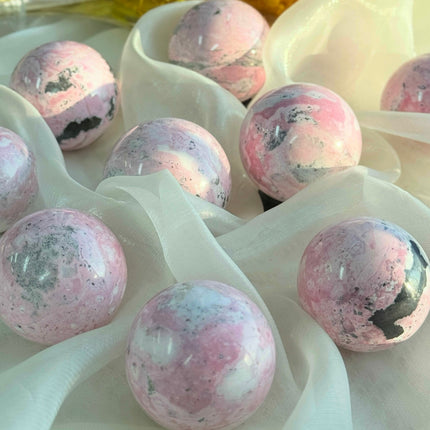 Crystal Sphere Peru Rhodochrosite Sphere