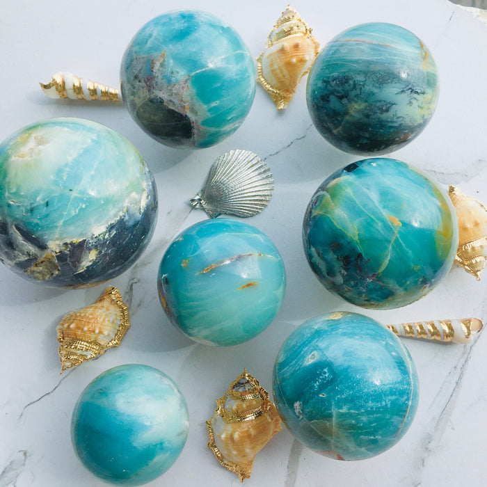 Crystal sphere-caribbean calcite sphere for wholesale price