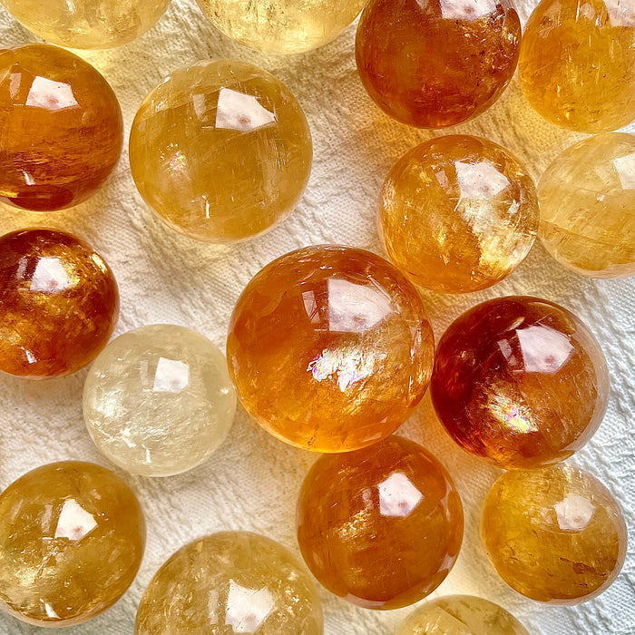 Crystal Sphere Honey Calcite Sphere For Wholesale Price