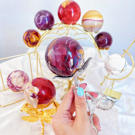 Crystal Sphere Mookaite Jasper Sphere