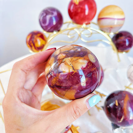 Crystal Sphere Mookaite Jasper Sphere