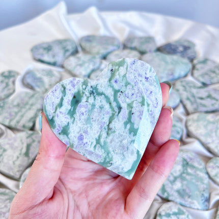 Crystal Heart Lucky Jade Heart