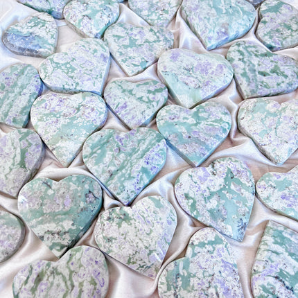 Crystal Heart Lucky Jade Heart
