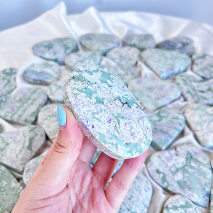 Crystal Heart Lucky Jade Heart