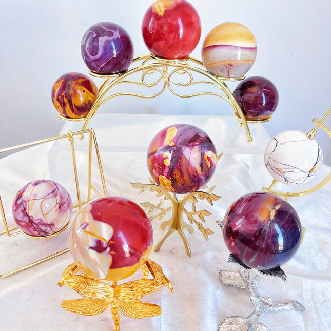 Crystal Sphere Mookaite Jasper Sphere