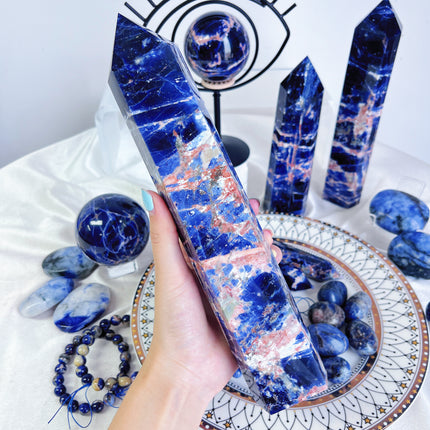 Crystal large tower Sodalite large tower