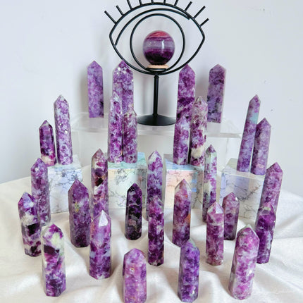 Purple Mica and Tourmaline Tower