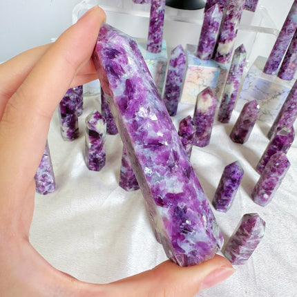 Purple Mica and Tourmaline Tower