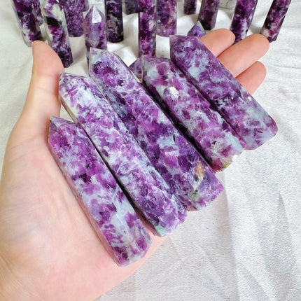 Purple Mica and Tourmaline Tower