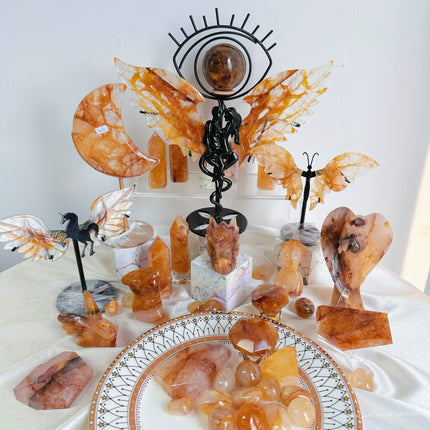 Golden Healer Quartz carving