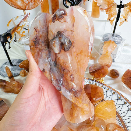 Golden Healer Quartz carving
