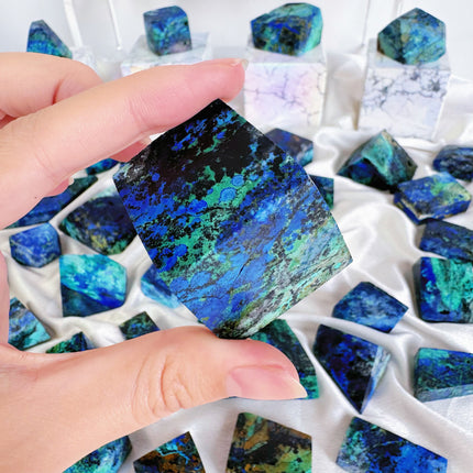 Crystal Freeform Azurite With Malachite Freeform