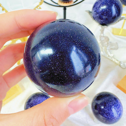Crystal Sphere Blue Sandstone Sphere