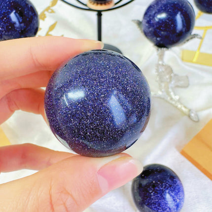 Crystal Sphere Blue Sandstone Sphere