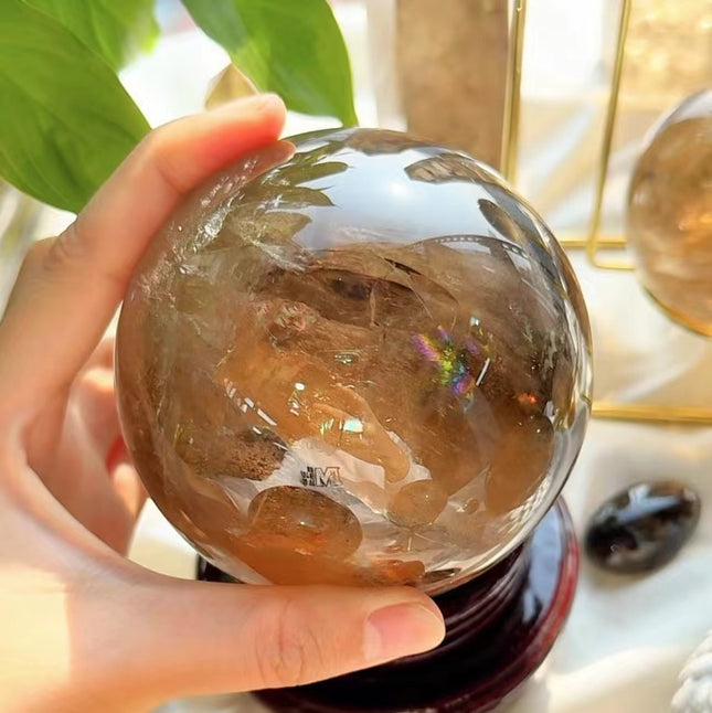 Rainbow Smoky Quartz Sphere