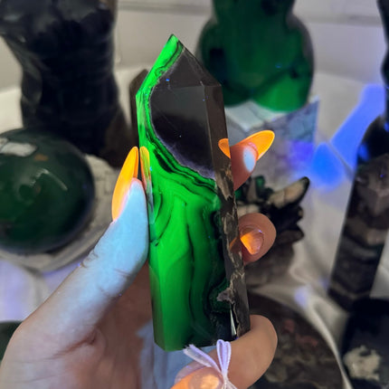 Volcano Agate carving set
