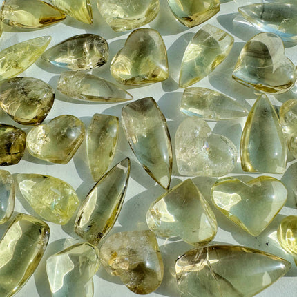 Citrine heart and freeform