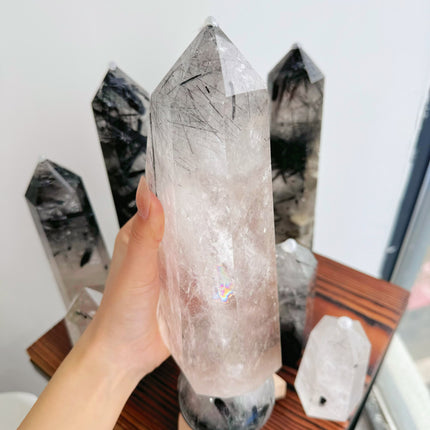 Crystal Tower Black Tourmaline Big Tower