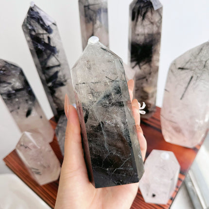 Crystal Tower Black Tourmaline Big Tower