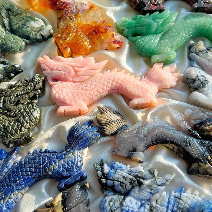Crystal Carving Chinese Dragon Carving For Wholesale Price
