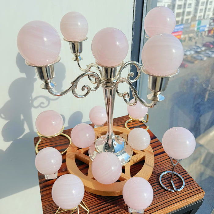 Crystal Sphere Pink Calcite Sphere For Wholesale Price