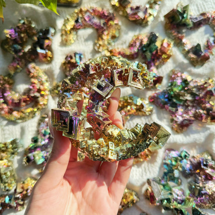crystal specimen bismuth star moon heart wholesale for B2B supplier photo 3