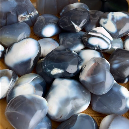 Orca Agate Heart