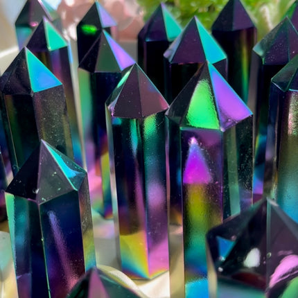 Crystal Tower Aura Black Obsidian Tower
