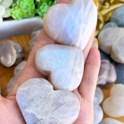 Blue Moonstone Heart