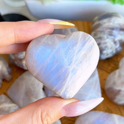 Blue Moonstone Heart