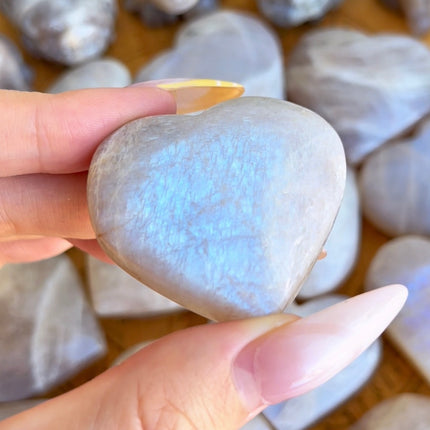 Blue Moonstone Heart