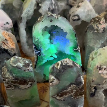 Crystal Tower Mexican Druzy Agate Tower