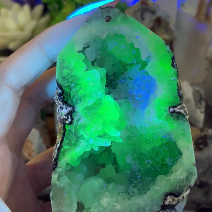 Crystal Tower Mexican Druzy Agate Tower