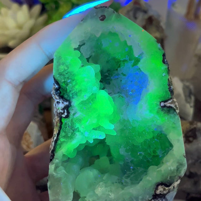 Crystal Tower Mexican Druzy Agate Tower