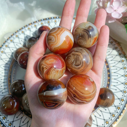 Red Sardonyx Agate Small Sphere